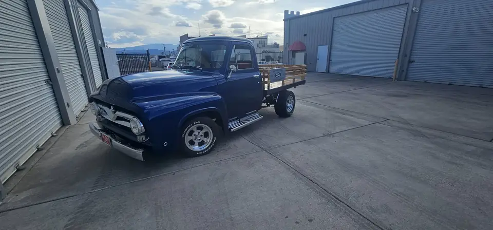 1955 Ford truck window tint: Installed 20% on Sides & Rear, Installed 3% Windshield Visor Strip (view 3)