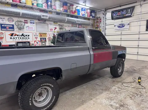 1987 Chevy pickup window tint: 5% C-IR sides and rear window and sunstrip, Next up is a custom 2-tone wrap to tie in this beauty (view 2)