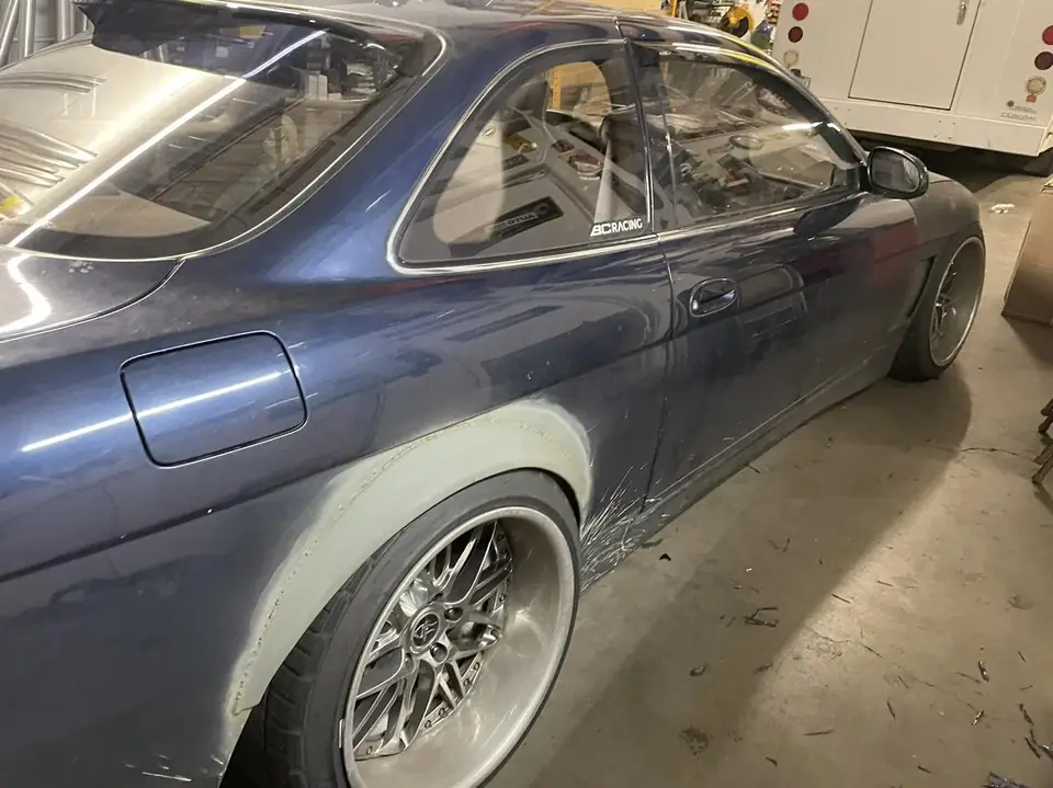 1992 Lexus SC400 window tint: Car was fully stripped of the old bubbly faded tint, Premium 15% rear windshield and quarter windows, Premium 35% front (view 2)