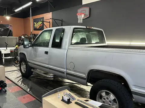 1996 Chevy Silverado window tint: 5% over 20% Nano Ceramic back glass and vent windows, 5% Nano Ceramic front doors (view 2)