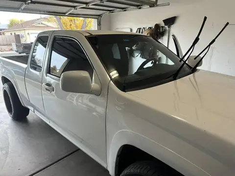 2004 Chevy Colorado window tint: Remove old faded tint from front doors, 20% nano ceramic front doors, 20% nano ceramic full front windshield