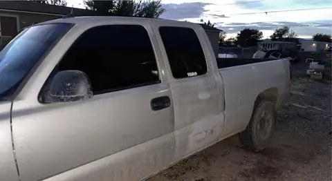 2004 Chevy Silverado window tint: 5% all around, 9inch sun strip 5%