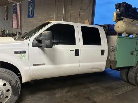 2004 Ford F-550 window tint: Full 5% Nano ceramic all sides and rear, 5% windshield strip