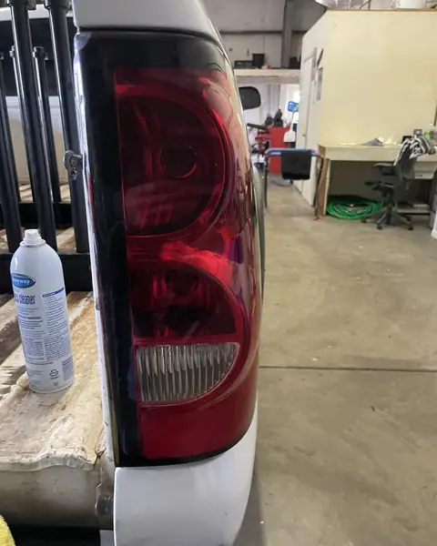 2006 Chevy 2500 smoked taillights: Premium Super Gloss mid-smoke for tails and 3rd brake light