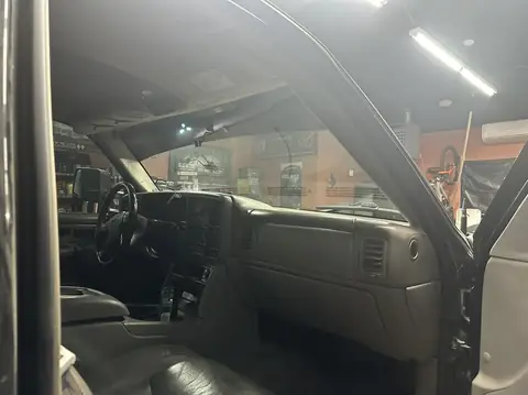 2006 GMC Sierra window tint: Remove front 2 windows, 15% Nano Ceramic front windows, 50% Nano Ceramic full windshield, 5% Visor strip (view 3)