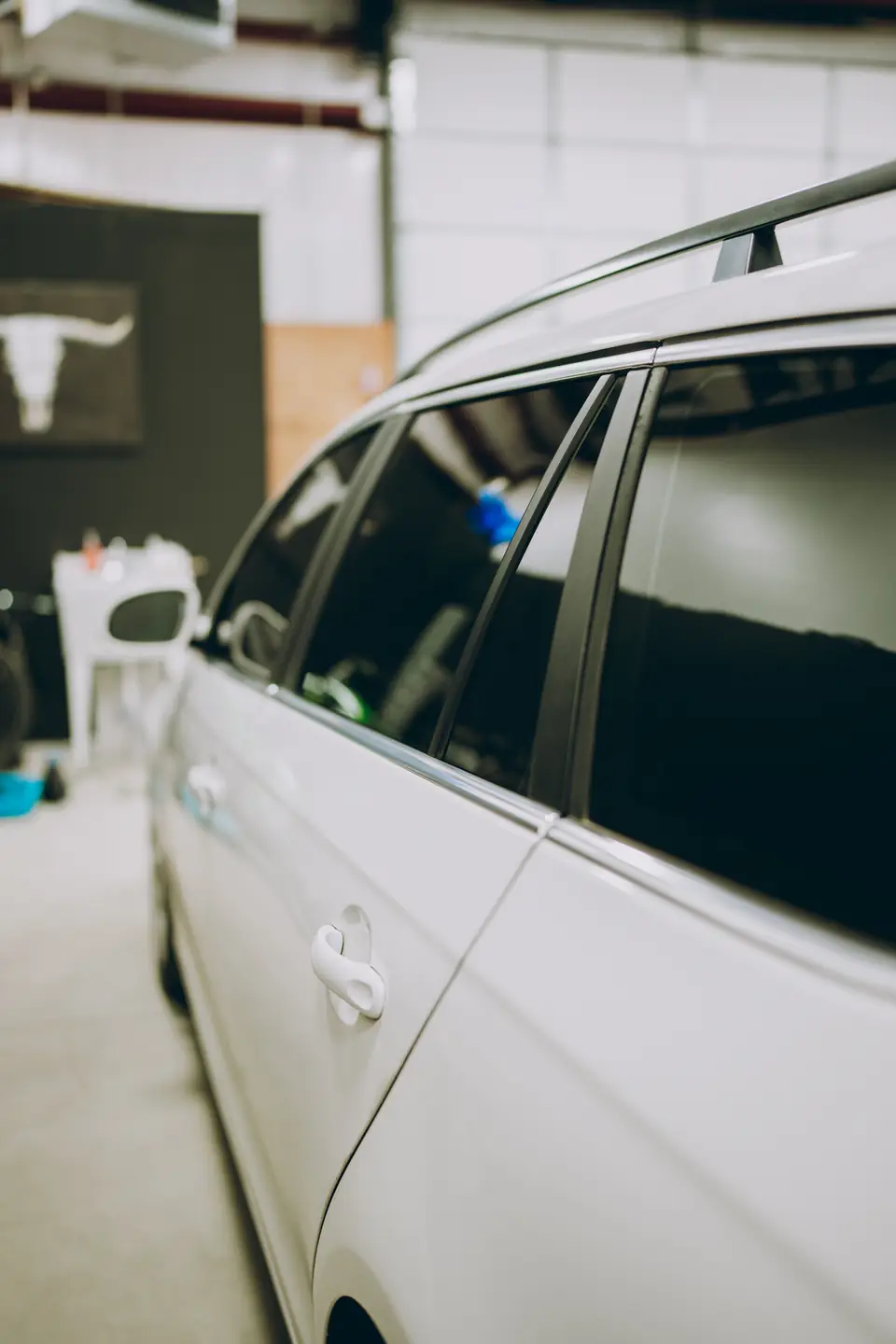 2010 Volkswagen Jetta SportWagen window tint: Old failing film removed, then retinted all around: 5% on the rear half, 20% on the front doors, and a full 35% windshield, done at the shop in Prescott Valley (view 2)