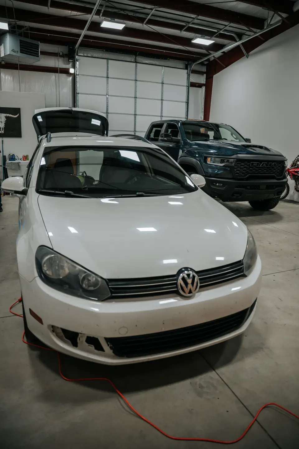 2010 Volkswagen Jetta SportWagen window tint: Old failing film removed, then retinted all around: 5% on the rear half, 20% on the front doors, and a full 35% windshield, done at the shop in Prescott Valley (view 3)