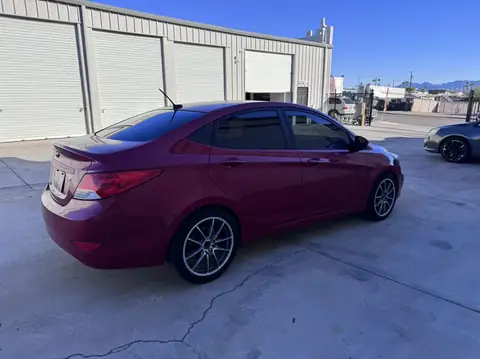 2011 Hyundai Accent window tint: 5% rear half and sunstrip, 15% front doors (view 4)