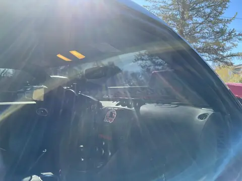 2013 Nissan 370Z window tint: Stripped front doors, Premium 5% installed, Premium 5% full windshield (view 6)