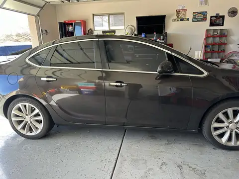 2014 Buick window tint: Strip all side windows, 5% Nano carbon back window, front/rear corner windows, 15% Nano ceramic roll ups, 5% windshield strip