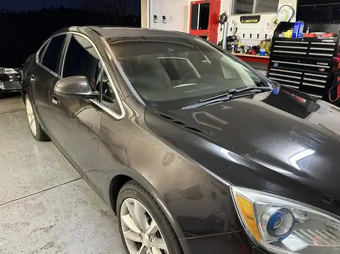 2014 Buick window tint: Strip all side windows, 5% Nano carbon back window, front/rear corner windows, 15% Nano ceramic roll ups, 5% windshield strip (view 4)