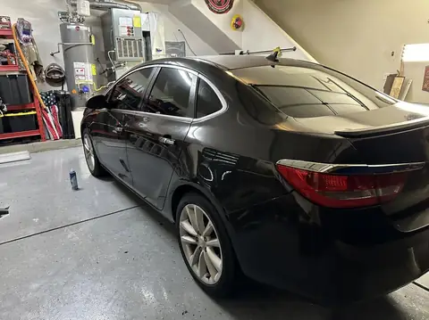 2014 Buick window tint: Strip all side windows, 5% Nano carbon back window, front/rear corner windows, 15% Nano ceramic roll ups, 5% windshield strip (view 6)