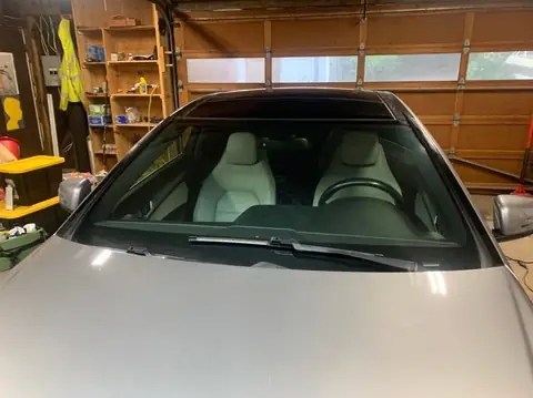 2014 Mercedes C250 window tint: 15% front doors, 50% full windshield (view 2)