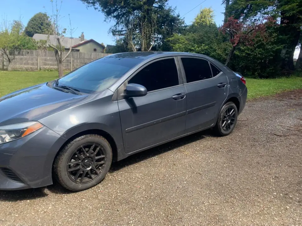 2014 Toyota Corolla window tint: 5% rear windows and visor, 15% front windows (view 3)