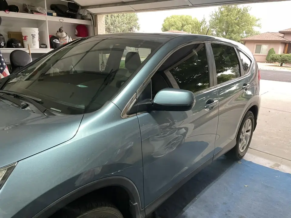 2015 Honda CR-V window tint: 15% ceramic on front doors, 70% ceramic full windshield (view 2)