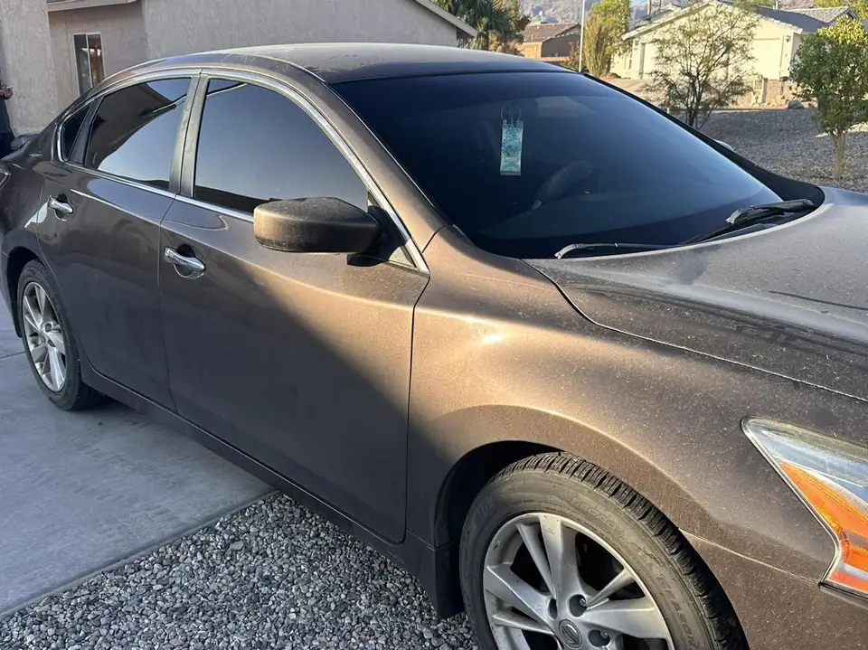 2015 Nissan Altima window tint: Summer protection, 3% Rear 3 windows, 15% front doors, 3% Windshield strip (view 2)