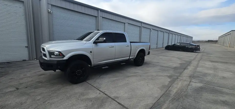 2016 Dodge Ram 2500 window tint: Installed 50% Windshield, Installed 5% on all sides and rear glass, Installed 3% Windshield Visor Strip (view 4)