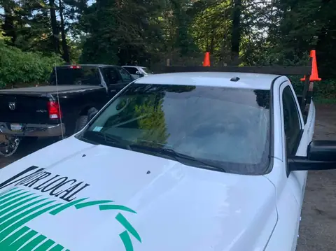 2016 Ram 1500 window tint: 15% over the rear privacy glass, 5% medium visor strip