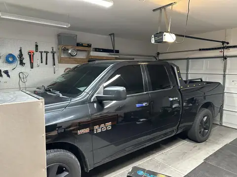 2016 Ram 1500 window tint: Double layer of 3% over rear privacy glass, 3% front doors, 3% top and bottom windshield strips