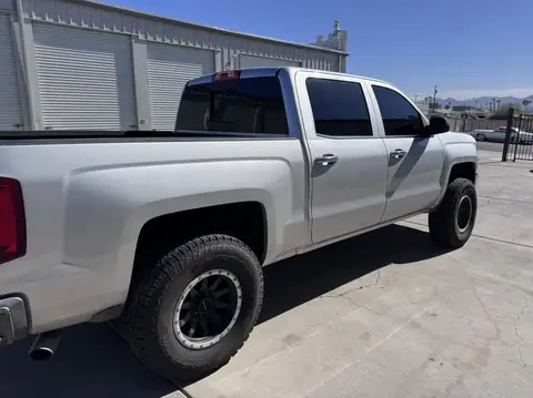 2017 Chevy Silverado window tint: Removed the faded tint from front doors, Installed 5% C-IR sides and rear, 50% C-IR full windshield, 5% sunstrip (view 2)