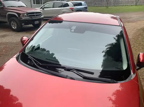 2017 Toyota Yaris window tint: 2017 Toyota Yaris in for a factory look with 20% on the rear three windows and a 5% visor strip (view 3)
