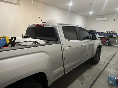 2018 GMC Canyon window tint: 5% rear windows, 15% front doors, 70% full windshield (view 2)