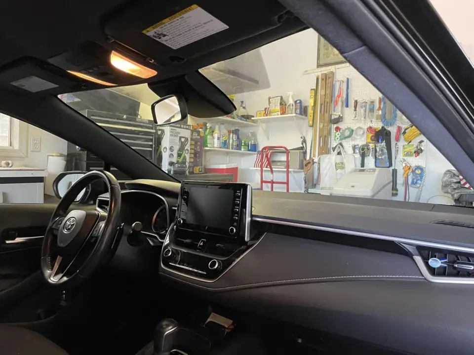 2019 Toyota Corolla ceramic windshield tint: Back in for 70% ceramic front windshield (view 2)