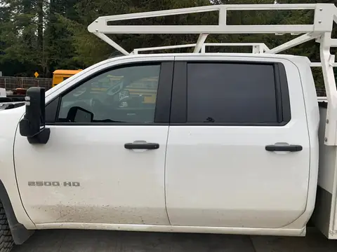 2020 Chevy Silverado window tint: 2020 Silverado 20% matchup on the front doors