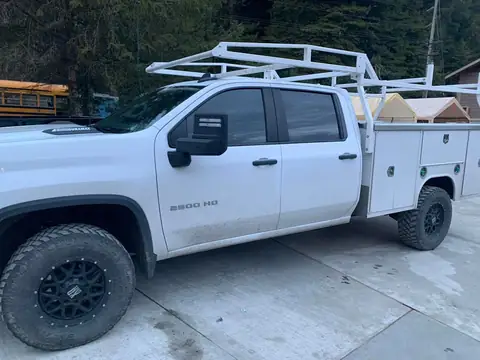 2020 Chevy Silverado window tint: 2020 Silverado 20% matchup on the front doors (view 3)