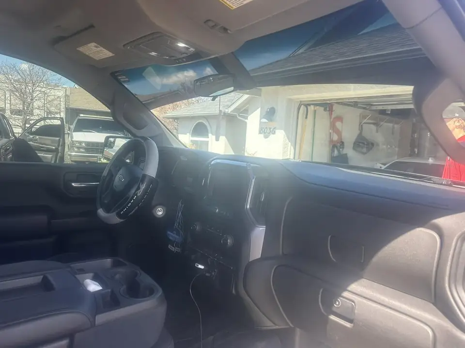 2020 Chevy Silverado window tint: 3% over the rear three privacy glass windows, 15% front doors, 5% windshield strip (view 3)