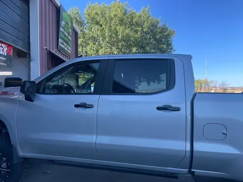 2020 Chevy Silverado Z71 window tint: 15% Ceramic front doors to match factory rear glass