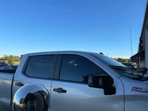 2020 Chevy Silverado Z71 window tint: 15% Ceramic front doors to match factory rear glass (view 3)