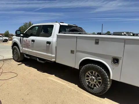 2020 Ford F-350 window tint: 5% Nano Ceramic rear 3 windows, 20% Nano Ceramic front windows, 5% windshield strip (view 2)