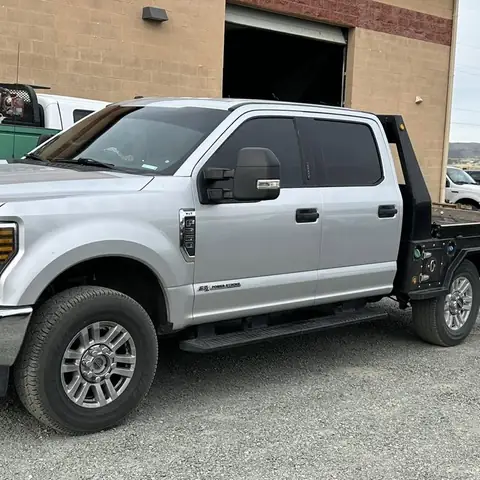 2020 Ford F-350 window tint: 5% Nano Ceramic all sides and rear, 5% Windshield strip (view 2)