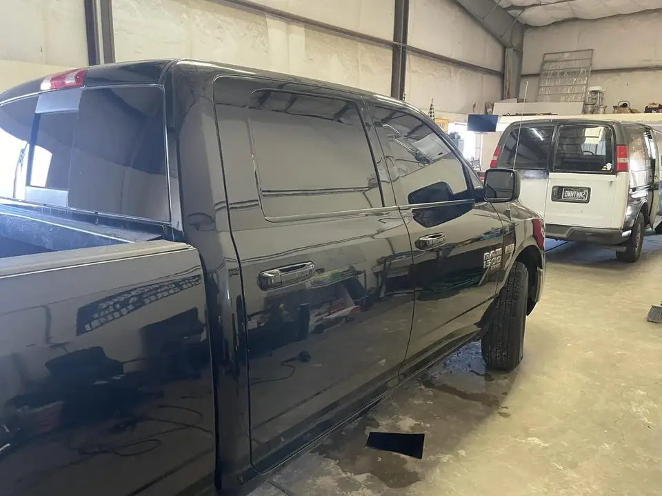 2020 Ram 1500 window tint: Premium 5% rear, Premium 20% fronts, 5% sunstrip (view 2)