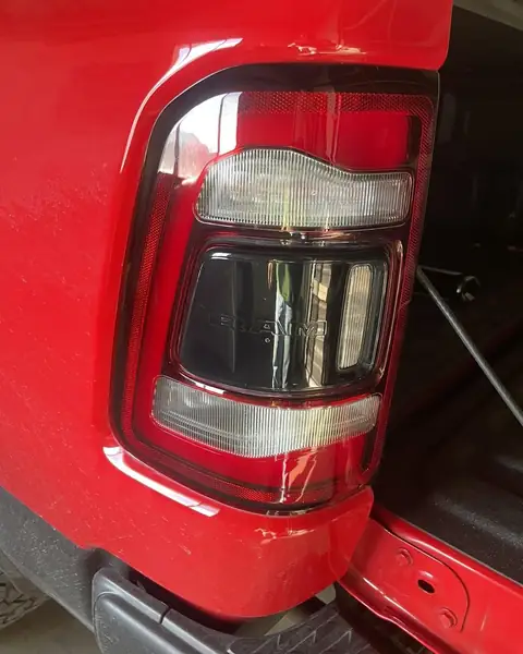 2021 Ram 1500 Rebel smoked taillights: Premium Super Gloss smoke on taillights