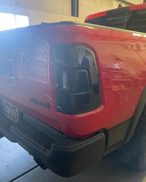2021 Ram 1500 Rebel smoked taillights: Premium Super Gloss smoke on taillights (view 4)