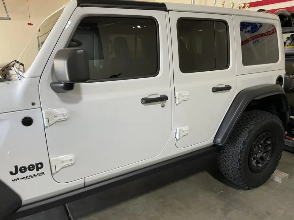 2022 Jeep Wrangler window tint: 15% ceramic front 2 doors to match rear factory glass (view 4)