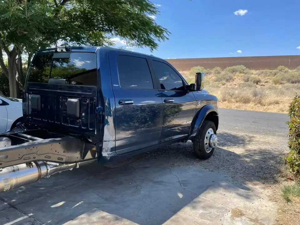 2022 Ram 5500 window tint: 5% all around, 5% large visor (view 2)