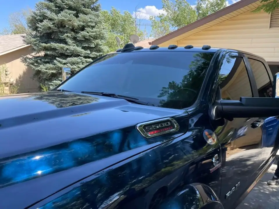 2022 Ram 5500 window tint: 5% all around, 5% large visor (view 3)
