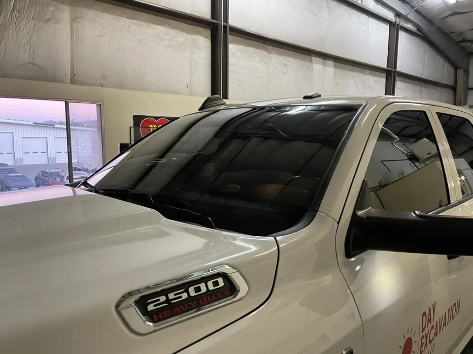 2022 Ram window tint: Premium 5% rear windows, Premium 25% over 35% front windows, Premium 70% full windshield, 5% sunstrip (view 2)