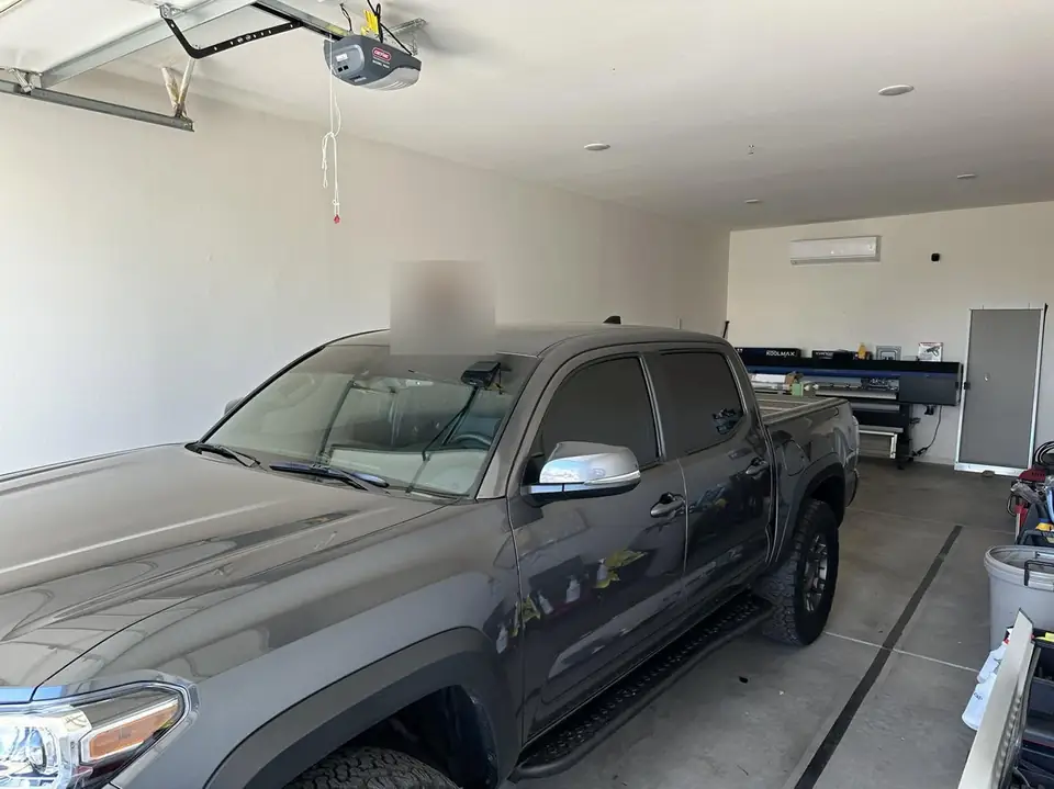 2022 Toyota Tacoma window tint: Full protection package, Removal on 2 front doors, 5% rear 3 windows, 15% front 2 doors, 5% windshield strip (view 2)