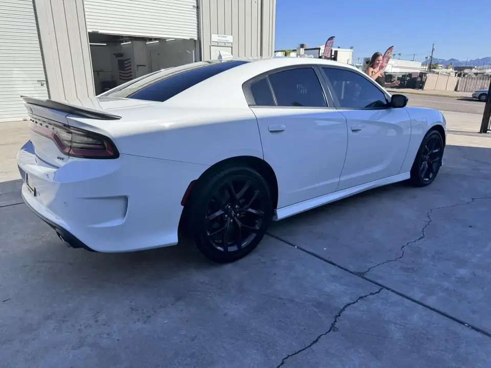 2023 Dodge Charger GT window tint: 5% rear 3 windows, 15% front doors, 5% massive sunstrip (view 4)