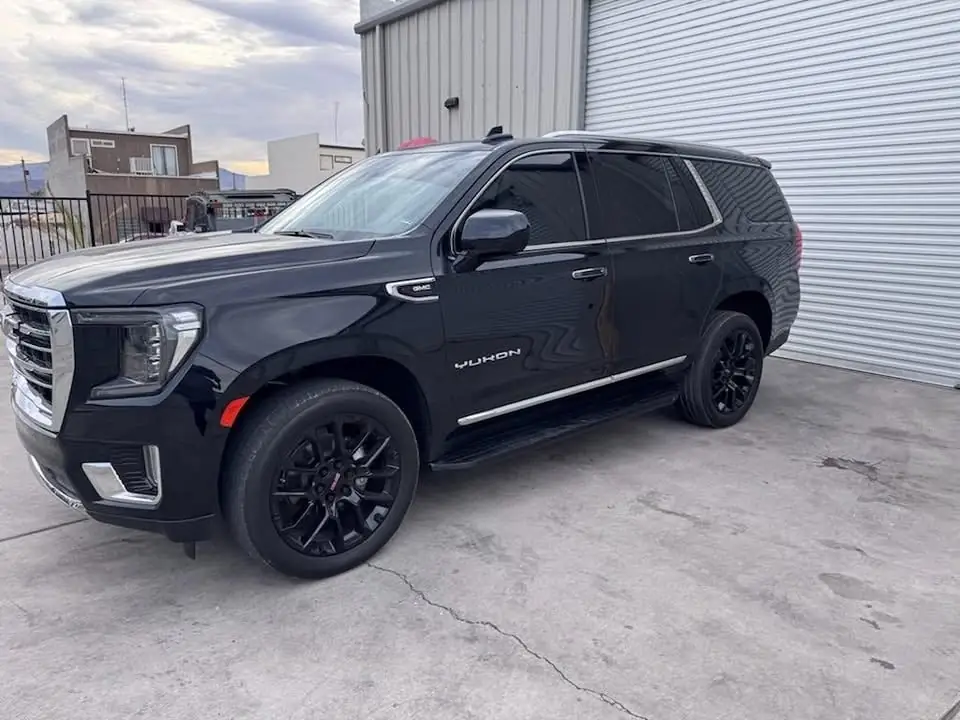 2023 GMC Yukon window tint: 35% front two doors, 5% Windshield Visor (view 2)