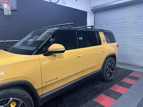 2023 Rivian R1S window tint: Nano Ceramic 20% on front 2 windows and pocket windows