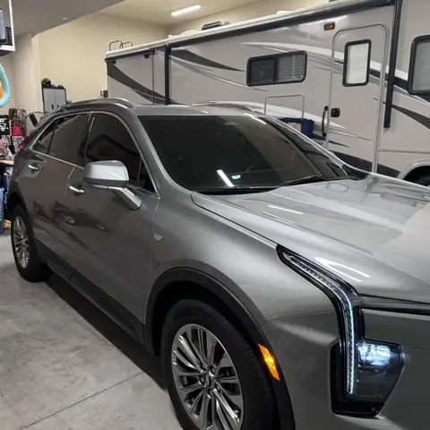 2024 Cadillac XT4 window tint: 3% Carbon Ceramic rear half, 15% Carbon Ceramic front doors, 50% Carbon Ceramic full windshield, 3% sun strip