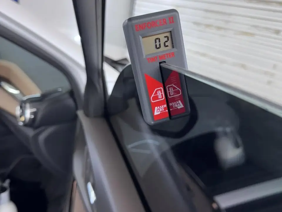 2024 Chevy Equinox window tint: 15% C-IR over rear half privacy windows (2% read), 5% C-IR front doors (2% read), 5% sunstrip (view 6)