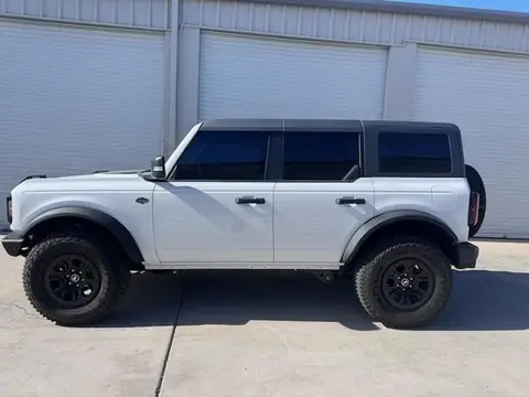 2024 Ford Bronco window tint: Removed film on both front door windows & replaced with 20%, Installed 35% on full windshield (view 6)