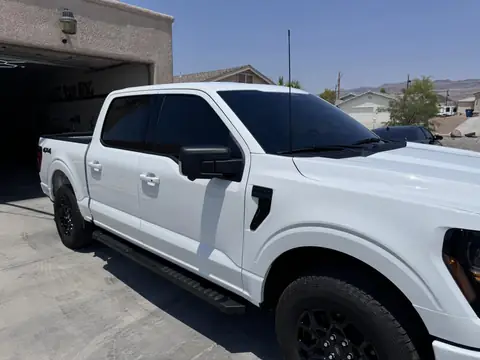 2024 Ford F-150 window tint: 5% Carbon Ceramic rear 3 windows, 15% Carbon Ceramic front doors, 50% Carbon Ceramic full windshield, 5% Sunstrip