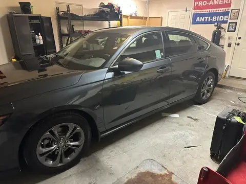 2024 Honda Accord window tint: 3% Nano carbon all doors and rear window, 3% windshield strip
